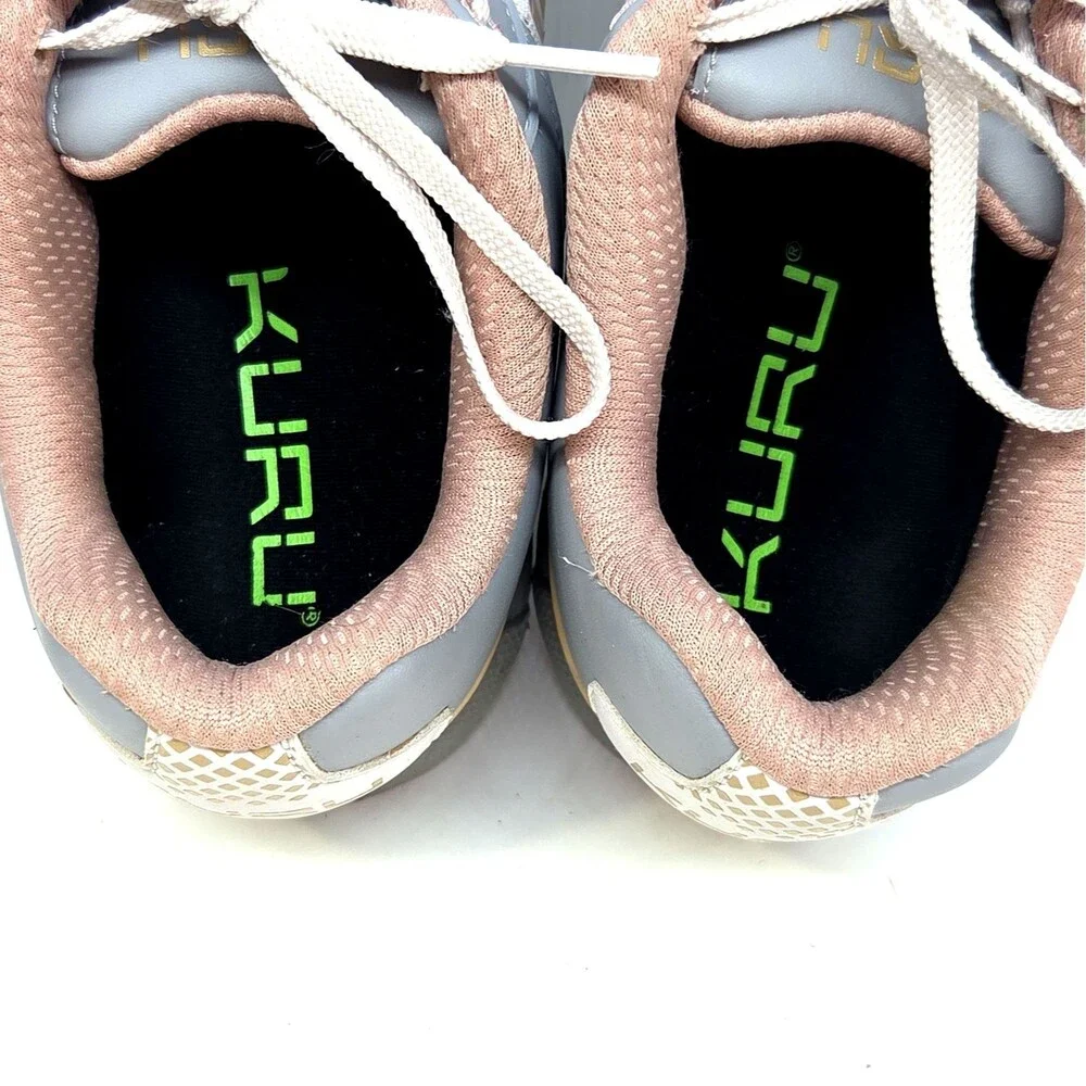 KURU Women’s Light Gray & Pink Athletic Sneakers Size  10